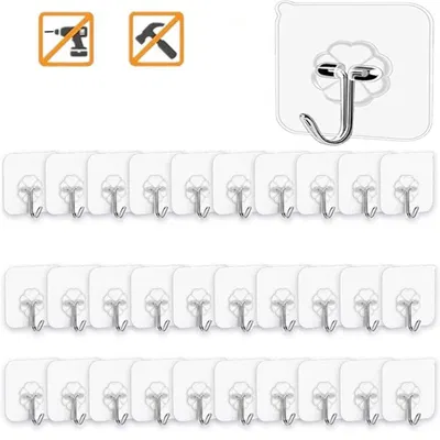 Adhesive Hooks 1set 6 pcs