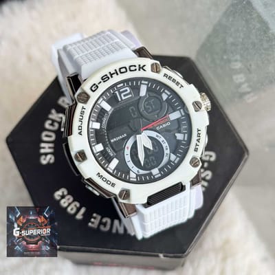 G-Shock || AA 2 Timer Display | White Full