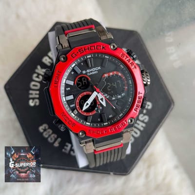 G-Shock || AA Grade ||Black With Red Bezel | SS