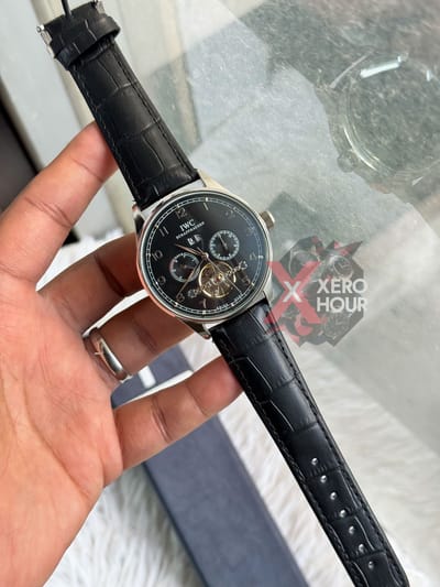 IWC Leather SEMI AAA Grade || Tourbillion watch