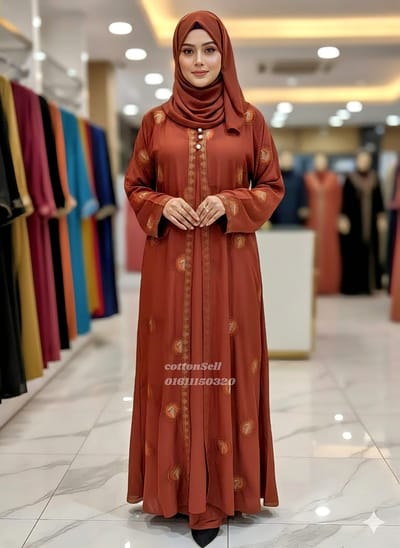 ston and embroidery work borka