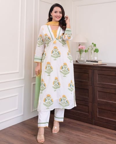 সুতি থ্রী-পিস - Image 2