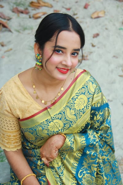 সিল্ক কাতান শাড়ি - Image 1