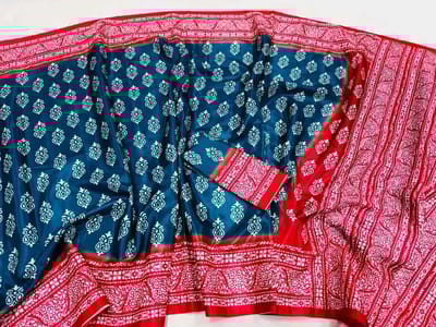 বাটিক প্রিন্ট শাড়ি - Image 2