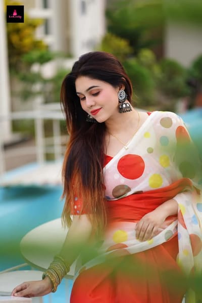 চান্দেরি সিল্ক শাড়ি ব্লাউজ পিস সহ - Image 3