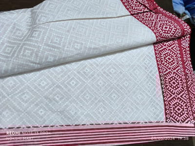 উন্নত মানের হাফ সিল্ক শাড়ি - Image 6