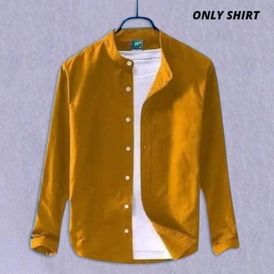 Solid Color Cotton Shirt (Only Shirt - Image 17