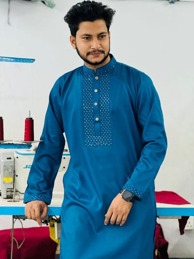 Sequence Embroidery Panjabi - Image 1