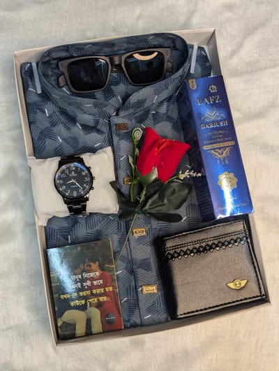 প্রিন্ট পাঞ্জাবি কম্বো সেট - Image 2