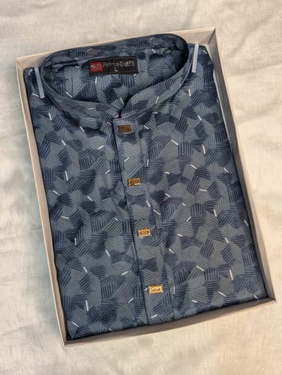 কটন প্রিন্ট পাঞ্জাবি - Image 4