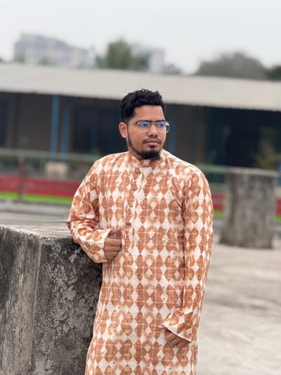 কটন প্রিন্ট পাঞ্জাবি - Image 2