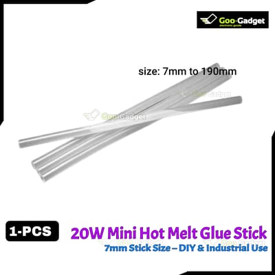 7mm 20watt Transparent Hot Melt Glue Stick