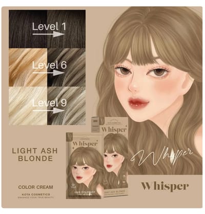 Kota Cosmetics Hair Color Cream WHISPER-Light Ash Blonde - Image 2