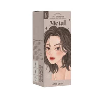 Kota Cosmetics Hair Color Cream Metal - Ash Grey - Image 1