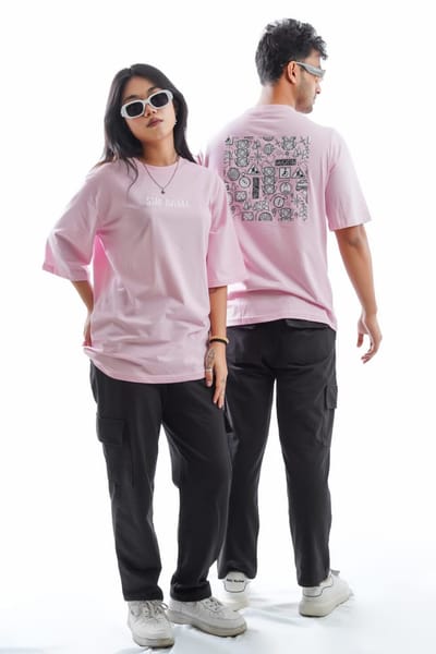 STAY AWAKE BABY PINK LONG SLEEVE TEES