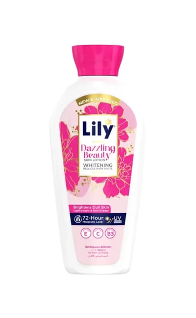 Lily Dazzling Beauty Whitening Skin Lotion 200ml - Image 1