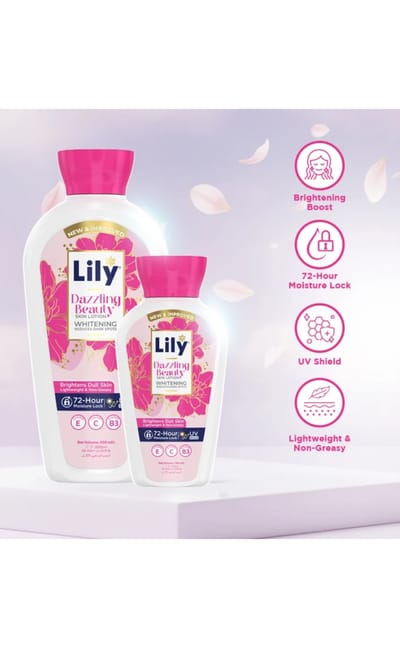 Lily Dazzling Beauty Whitening Skin Lotion 200ml - Image 2