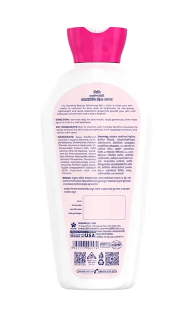Lily Dazzling Beauty Whitening Skin Lotion 200ml - Image 4