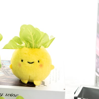 Cabbage Bull Plush Pendant