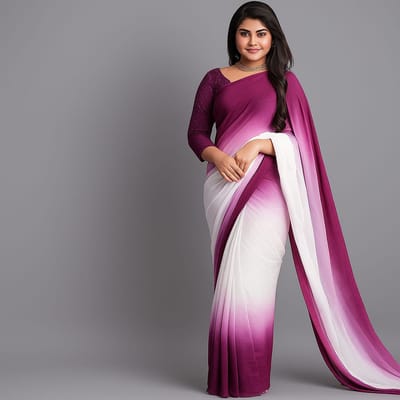 রঙধনু জর্জেট শাড়ি - Image 3