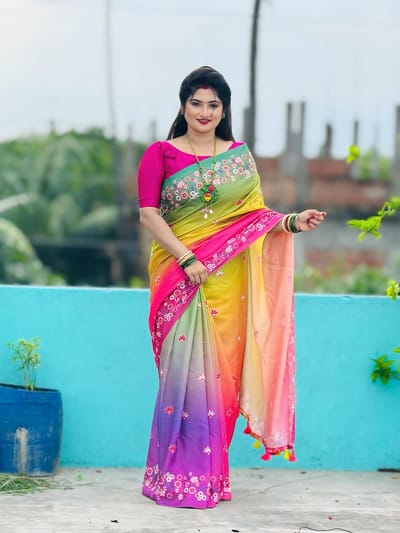 প্রিমিয়াম কটন শাড়ি - Image 1