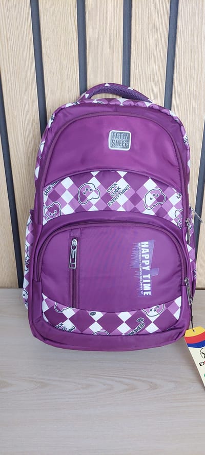 Latin Sheep School Bag Pink