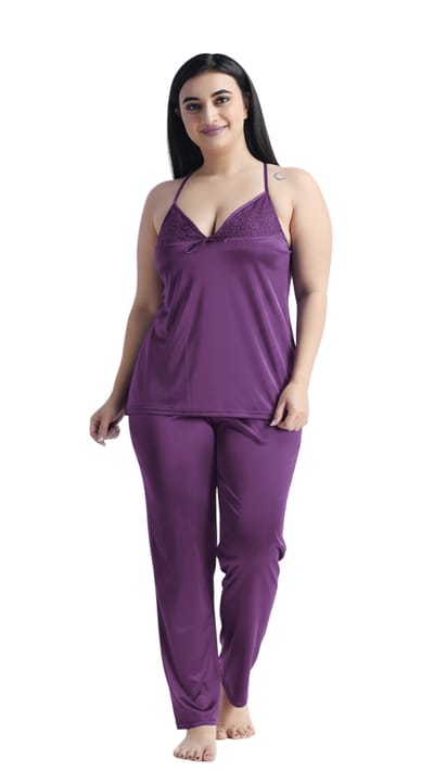 ৬-পিস প্রিমিয়াম নাইট ওয়্যার কম্বো - বেগুনি - Image 7