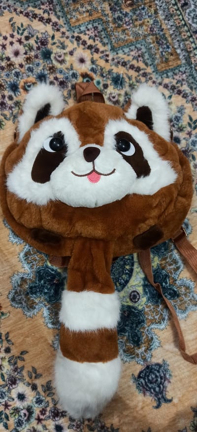 Cute Soft Plush Animal Backpack for Kids – Brown Panda Bag