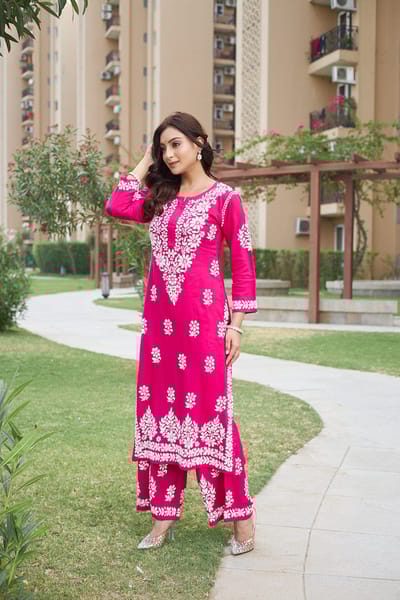 লিনেন এমব্রয়ডারি টু পিস - Image 2