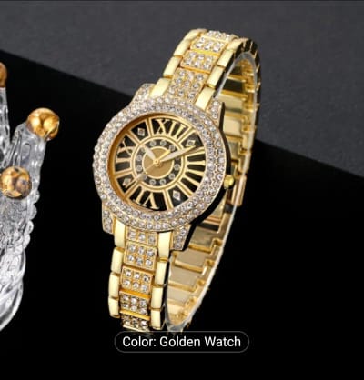 Quartz Watch with Rhinestones 015