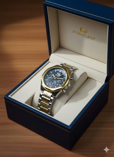 Forecast watch Black with a textured pattern - Image 1