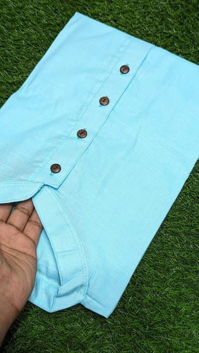 খাদি বাচ্চাদের পাঞ্জাবি - Image 5