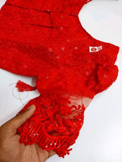 পানিপাত্তি লেস ব্লাউজ - Image 4