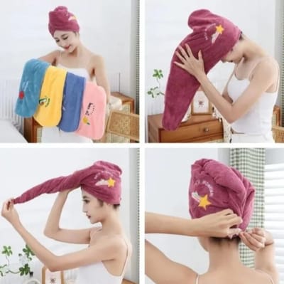 Microfiber Hair Towel Quick Drying Microfiber - Bath Towel Hair Dry Cap