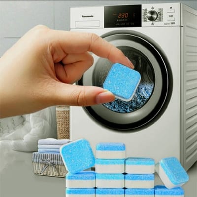 12Pcs Washing Machine Cleaner Deep Cleaning Descale Tablet Remove Stains Cleaning Tablets for All Washing Machines