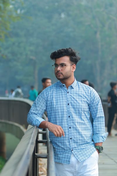 Cotton Check Shirt - Image 2