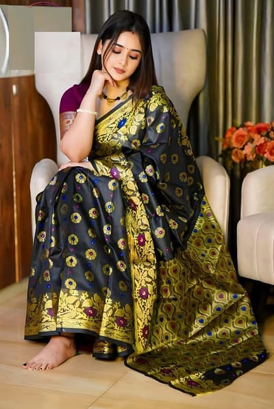 Soft Silk Katan Sharee - Image 2