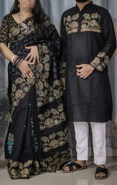 শাড়ি পাঞ্জাবি কম্বো - Image 8