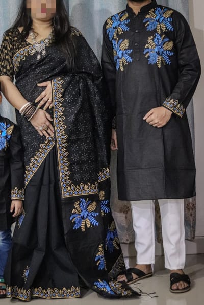 শাড়ি পাঞ্জাবি কম্বো - Image 11