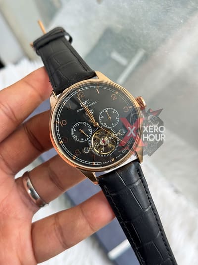 IWC Leather | Automatic | Semi AAA grade | Black Gold