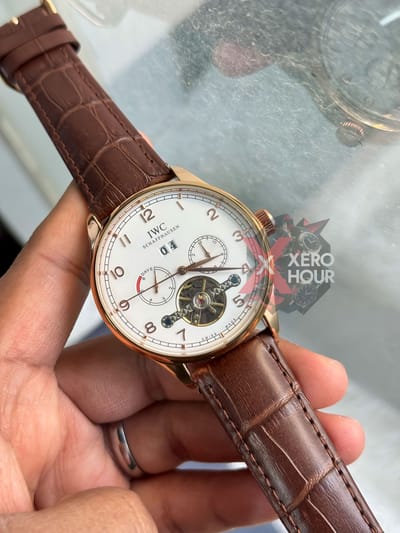 IWC Leather Belt | Semi AAA Grade | Brown | Automatic movement