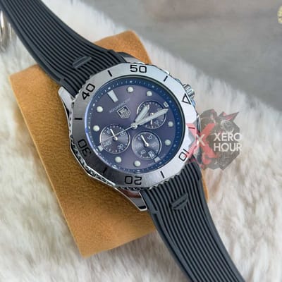Tag heuer Aquaracer || Silicon Strap |SS Body |Grey Belt