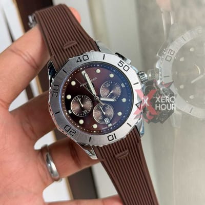 Tag heuer Aquaracer || Silicon Strap |SS Body | BROWN