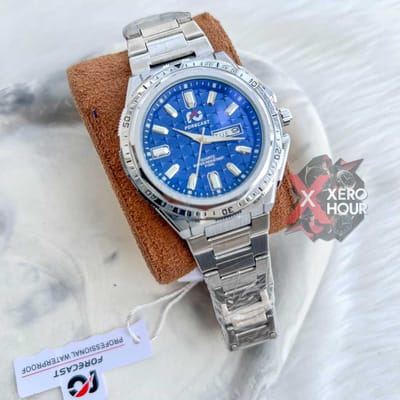 FORCAST WATCH | FULL SILVER | BLUE DIAL