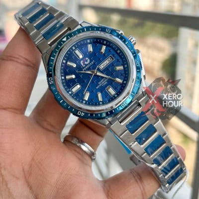 FORCAST | SS AUTHENTIC | DUAL TONE WITH BLUE BEZEL