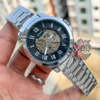 FOSSIL AUTOMATIC WATCH | CHAIN DIAL | BLACK DIAL