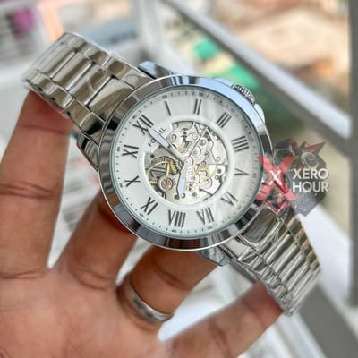 FOSSIL AUTOMATIC WATCH | CHAIN DIAL | WHITE DIAL