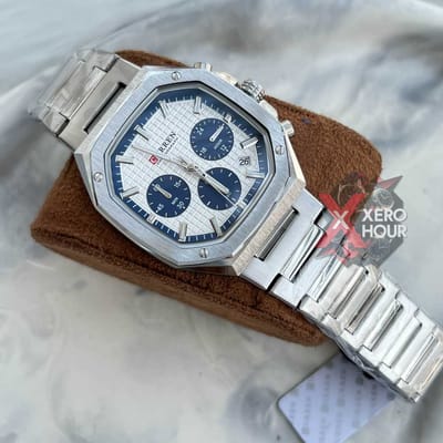 CURREN AUTHENTIC WATCH | MODEL 8459 | WHITE BLUE DIAL