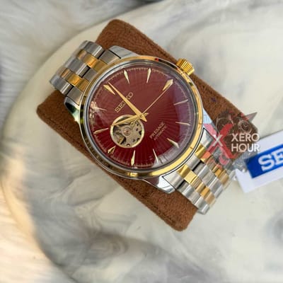 SEIKO PROSPEC | AUTOMATIC | AA GRADE | DUAL TONE | RED WINE DIAL