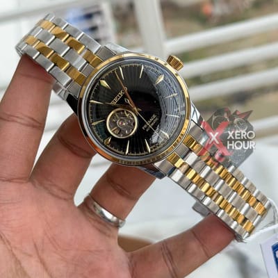 SEIKO Presage| AUTOMATIC | Dual TONE | BLACK  DIAL
